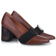 Czółenka - Czółenka damskie Aspena KOR 2291 RUD298/BR348 37 - miniaturka - grafika 1