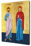 Ikony i obrazy sakralne - Ikona święci Joachim i Anna, rodzice Matki Bożej - miniaturka - grafika 1