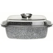 Brytfanny - KLAUSBERG BRYTFANNA CERAMICZNA 32cm Z POKRYWĄ KB-7365 - miniaturka - grafika 1