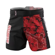 Spodnie sportowe męskie - Extreme Hobby Spodenki MMA Athletic Red Warrior Black/Red - miniaturka - grafika 1