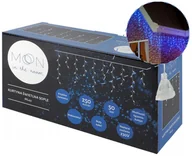 Oświetlenie świąteczne - Kurtyna świetlna sople 250 x LED, 5 m, 8 funkcji, AC 230 V, światło niebieskie. (1LM) - miniaturka - grafika 1