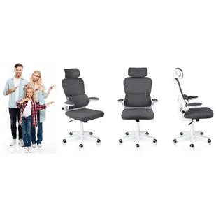 Fotel biurowy, krzesło biurowe Fotel biurowy z mikrosiatki Sofotel Formax grafitowy - Fotele i krzesła biurowe Fotel biurowy, krzesło biurowe Fotel biurowy z mikrosiatki Sofotel Formax grafitowy - Fotele i krzesła biurowe - miniaturka - grafika 11