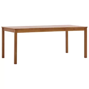 vidaXL Stół do jadalni, miodowy brąz, 180 x 90 x 73 cm, drewno sosnowe - Stoły - miniaturka - grafika 1