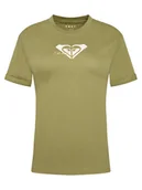 Koszulki i topy damskie - Roxy T-Shirt Oceanregular ERJZT06078 Zielony Regular Fit - miniaturka - grafika 1
