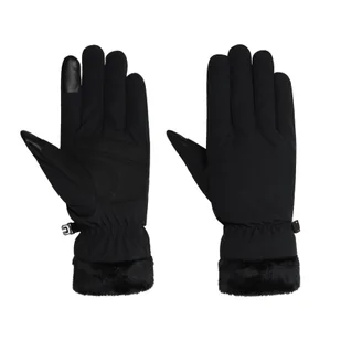 Damskie rękawice Jack Wolfskin HIGHLOFT GLOVE WOMEN black - XS - Rękawiczki - miniaturka - grafika 1