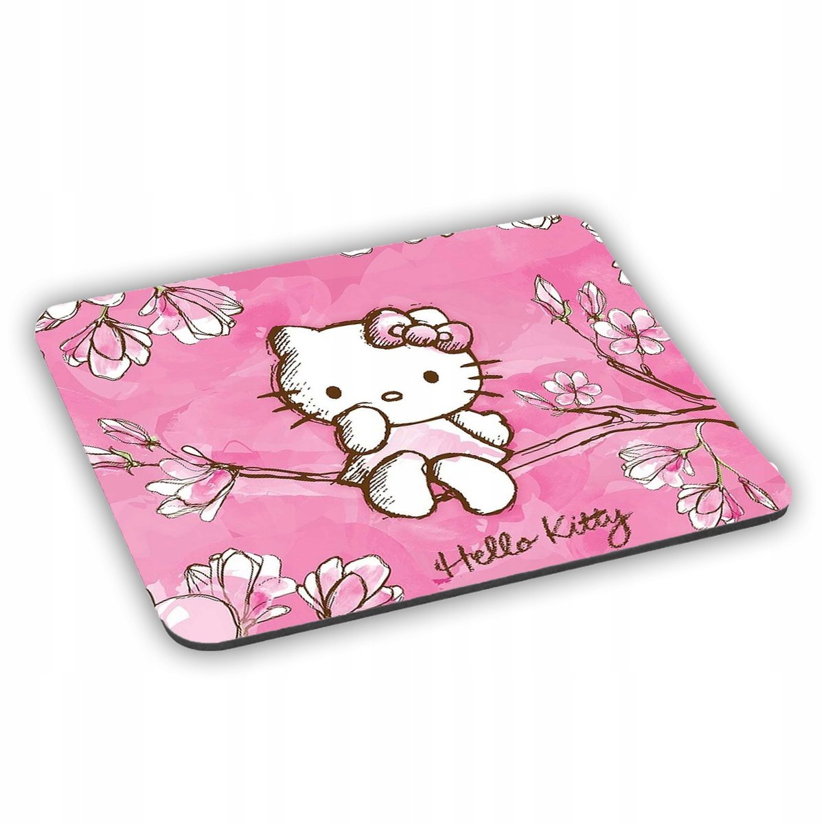 PODKŁADKA POD MYSZ Myszkę Komputer Hello Kitty Kotek + imię w prezencie