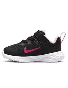 NIKE Revolution 6 NN (GS), Sneaker Dziewczyny, Black Hyper Pink Foam Pink, 22 EU - Buty dla dziewczynek - miniaturka - grafika 1