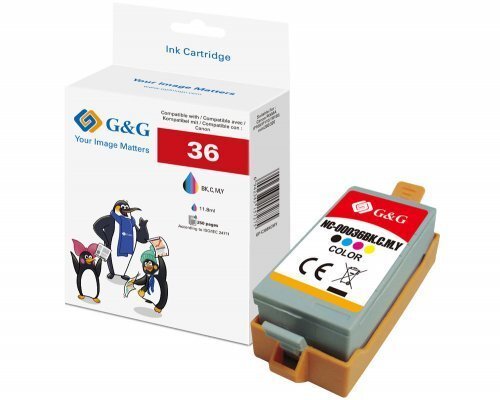 Tusz G&G Tusz kompatybilna z Canon CLI-36/ 1511B001 czarny/ kolor 6568