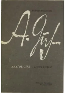 Anatol Girs artysta książki - Biografie i autobiografie - miniaturka - grafika 1