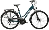 Rowery - Rower trekkingowy damski Kross Trans 4.0 D 28 L(19") turkusowy/szary mat - miniaturka - grafika 1