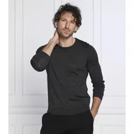 Swetry męskie - BOSS Wełniany sweter Leno-P | Slim Fit - miniaturka - grafika 1