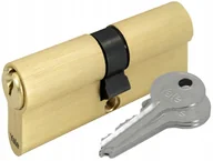 Meble modułowe i akcesoria - Wkładka do zamka do drzwi mosiądz 35/35 mm + 3 klucze - miniaturka - grafika 1