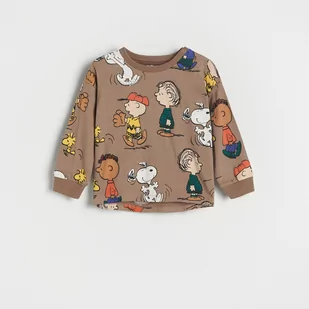 Reserved - Longsleeve Snoopy - Brązowy - Koszulki dla chłopców - miniaturka - grafika 1