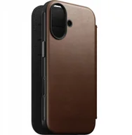 Etui i futerały do telefonów - NOMAD Modern Leather Folio - skórzane etui do iPhone 17 kompatybilne z MagSafe brown - miniaturka - grafika 1