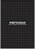 Szkolne artykuły papiernicze - Narcissus Blok A4/80K Narcisuss kropki czarny (6szt) - miniaturka - grafika 1