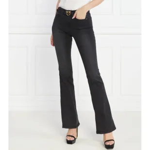 Pinko Jeansy FLORA | flare fit - Spodnie damskie - miniaturka - grafika 1