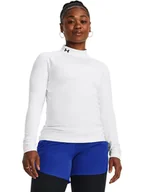 Koszulki sportowe damskie - Under Armour Koszulka funkcyjna "HeatGear Authentics" w kolorze białym - miniaturka - grafika 1