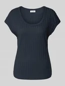 Swetry damskie - T-shirt o kroju regular fit z mieszanki bawełny - miniaturka - grafika 1