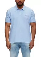 Koszulki męskie - s.Oliver Męska koszulka polo z krótkim rękawem, Niebieski 5070, 5XL - miniaturka - grafika 1