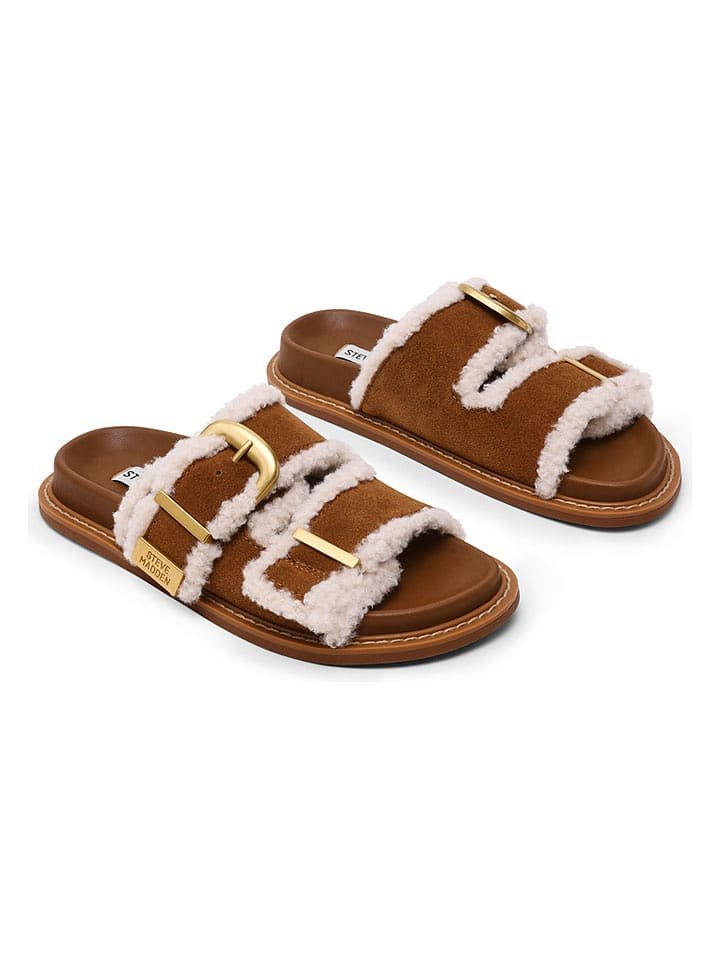 Steve Madden Klapki w kolorze jasnobrązowym