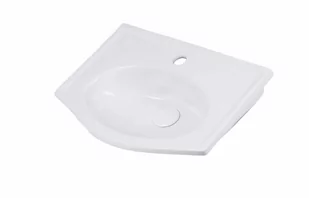 Umywalka ścienna Uptrend Vienna 38x52 cm prostokątna biały połysk TR405 - Umywalki - miniaturka - grafika 1