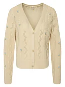 Swetry damskie - ONLY Kardigan Birtie 15363087 Beżowy Regular Fit - miniaturka - grafika 1