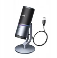 Mikrofony komputerowe - Mikrofon Ugreen CM769 na biurko, z USB-A, RGB LED - srebrny - miniaturka - grafika 1