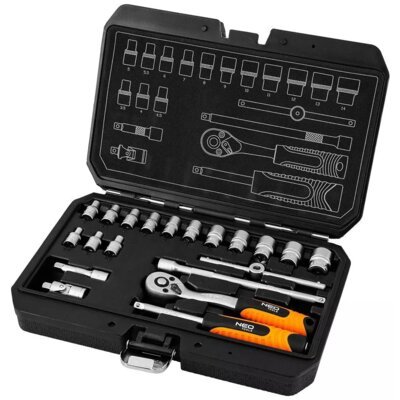 Zestaw kluczy nasadowych NEO TOOLS 10-230 (20 elementów)