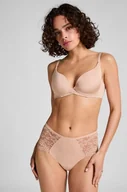 Majtki damskie - Hunkemöller Koronkowa halka Midi Beżowy - miniaturka - grafika 1