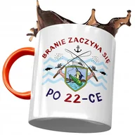 Kubki - Kubek Pomarańczowy na Urodziny 22 22gie 22-gie z Nadrukiem ze Zdjęciem + Opakowanie na prezent (wzór 04) - miniaturka - grafika 1