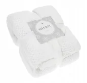 Koce - Koc 150 x 200 Mikrofibra Baranek Sherpa Biały - miniaturka - grafika 1