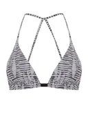 Koszulki i topy damskie - Women'secret Top Bikini Trójkąt Tie Dye Szary Biustonosz damski, Szary nadruk, 100B - miniaturka - grafika 1