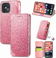 Etui i futerały do telefonów - Etui König Design kompatybilne z Apple iPhone 13 Pro ze sztucznej skóry - Etui na telefon komórkowy różowe - miniaturka - grafika 1