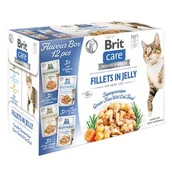 Mokra karma dla kotów - Brit Care Kot Care Adult Fillets in Jelly Mokra Karma dla kota op 85g Pakiet 12szt - miniaturka - grafika 1