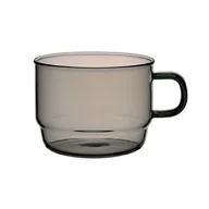 Kubki - Hario Colors Stacking Mug Cup Szklany kubek szary 300 ml - kubek - miniaturka - grafika 1