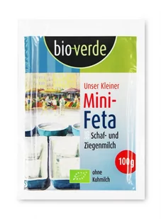 BIO VERDE (sery, wędliny, humusy, inne) SER FETA MINI BIO 100 g - BIO VERDE BP-4000915030839 - Sery - miniaturka - grafika 1