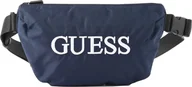 Nerki - Guess, Quatro, Textile Fanny Pack, Blue, 19/28.5 x 17 x 4 cm, For Men For Men - miniaturka - grafika 1