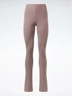 REEBOK - DAMSKIE LEGGINSY - CL WDE TREND HR LEGGING HS0382 brązowe - Legginsy - miniaturka - grafika 1