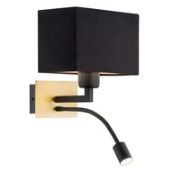 Lampy ścienne - Argon Kinkiet 1X15W E27 +1x4,5W LED BILL 1041 RABAT 1041 - miniaturka - grafika 1