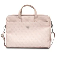 Torebki damskie - Guess Torba GUCB15P4TP 16" różowy/ pink Saffiano 4G Triangle Logo - miniaturka - grafika 1