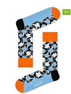 Skarpetki męskie - Happy Socks Skarpety (2 pary) "Andy Warhol Flower" w kolorze błękitnym ze wzorem - miniaturka - grafika 1