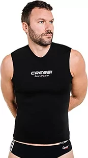 Cressi Men's Base Layer Core Vest Man2.5mm Ocieplacz bez rękawów ,Czarny ,M - Koszulki sportowe męskie - miniaturka - grafika 1