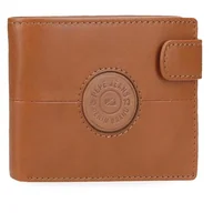 Portfele - Pepe Jeans Cracker Poziomy portfel z zapięciem na kliknięcie beżowy 11x8,5x1 cm Skóra by Joumma Bags, beż, Talla única, Portfel poziomy z zapięciem na klik - miniaturka - grafika 1