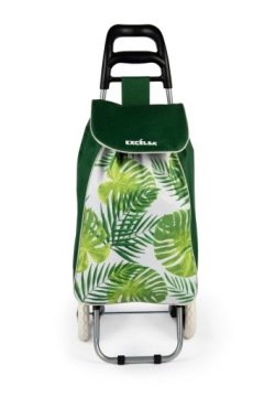 Excelsa Wózek na zakupy Foliage, wodoodporna i wyjmowana torba, 38L 36x28x96cm