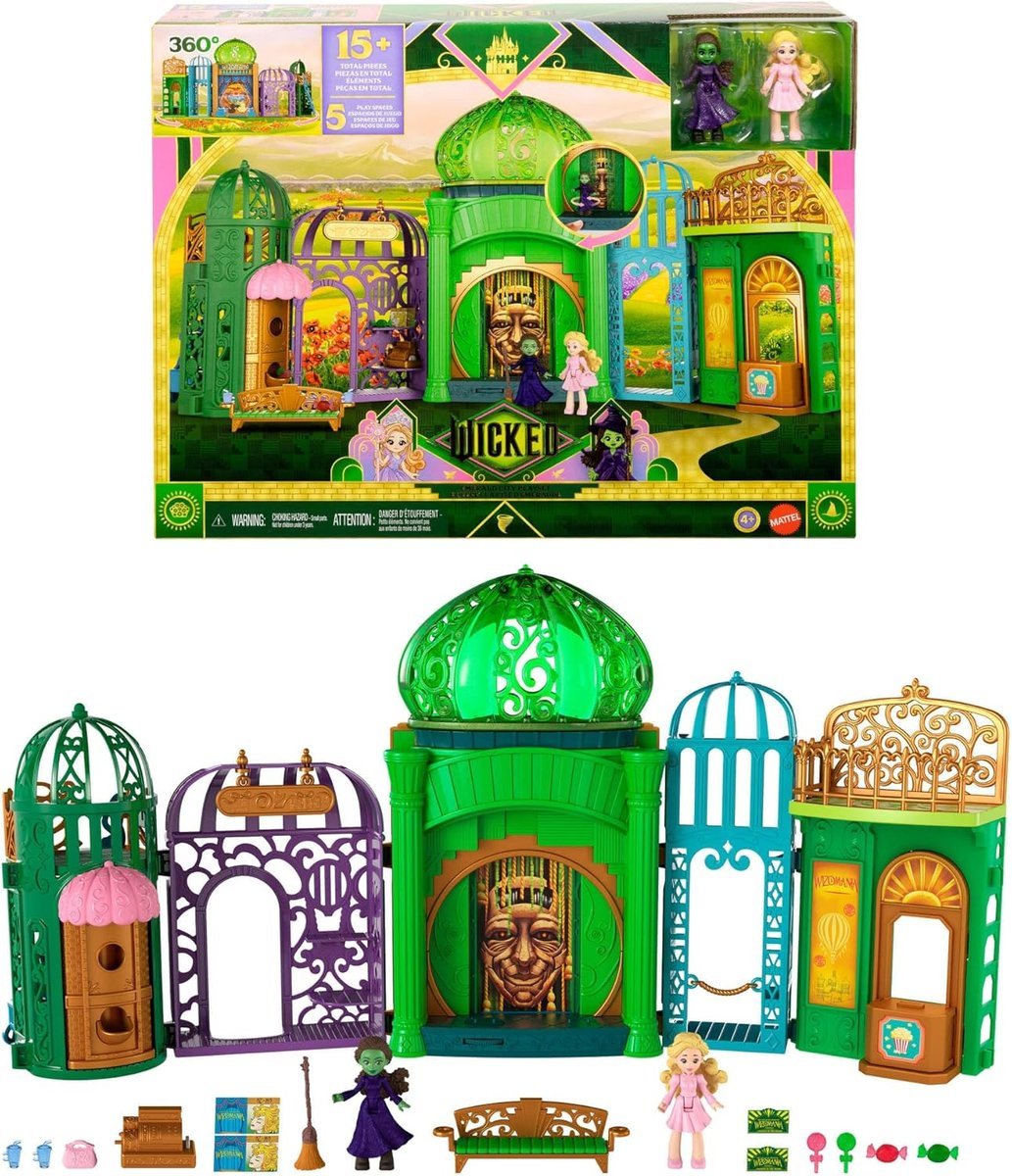 mattel figurki pictures wicked szmaragdowe miasto zestaw jfm22