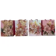 Opakowania i torebki na prezenty - Wydawnictwo Diecezjalne i Drukarnia w Sandomierzu Torba prezentowa M kwiaty MIX - miniaturka - grafika 1
