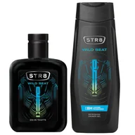 Zestawy perfum damskich - Zestaw kosmetyków dla Niego STR8 Wild Beat Woda toaletowa 100 ml + Żel pod prysznic - miniaturka - grafika 1