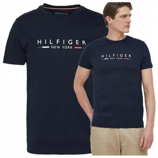 koszulka meska tommy hilfiger granatowa tshirt meski granat NEW YORK koszulka meska tommy hilfiger granatowa tshirt meski granat NEW YORK r.M - Koszulki męskie - miniaturka - grafika 1