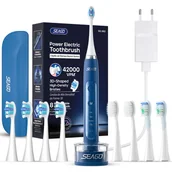 Szczoteczki elektryczne - Seago soniczna szczoteczka do zębów SG-982 niebieska - miniaturka - grafika 1