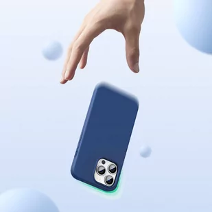 Ugreen Protective Silicone Case gumowe elastyczne silikonowe etui pokrowiec iPhone 13 Pro niebieski - Etui i futerały do telefonów - miniaturka - grafika 3